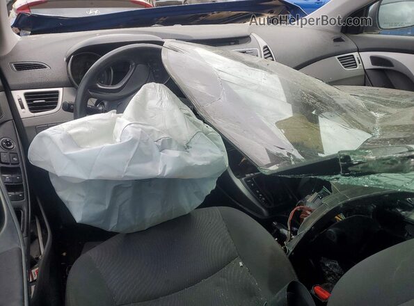 5NPDH4AE9GH701130 2016 HYUNDAI ELANTRA Blue Dashboard view