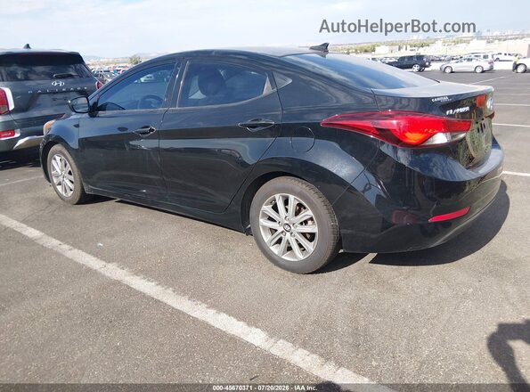 5NPDH4AE9GH707669 2016 HYUNDAI ELANTRA Black Задня ліва чверть