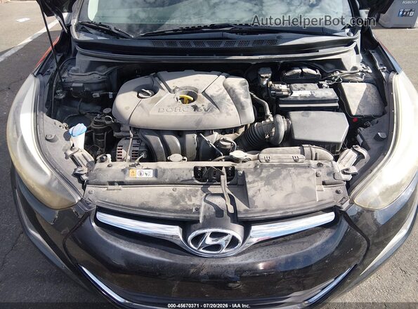 5NPDH4AE9GH707669 2016 HYUNDAI ELANTRA Black Вид ззаду