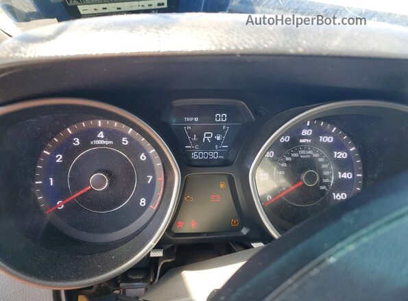 5NPDH4AE9GH713889 2016 HYUNDAI ELANTRA Blue Instrument cluster view