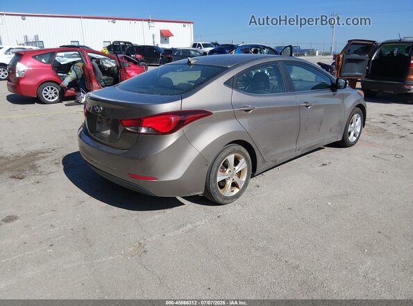5NPDH4AE9GH725248 2016 HYUNDAI ELANTRA Gray უკანა მარჯვენა