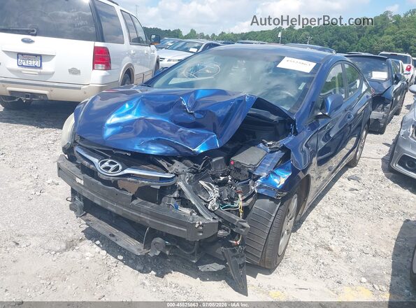 5NPDH4AE9GH730434 2016 HYUNDAI ELANTRA Blue წინა მარცხენა ხედი სამი მეოთხედიდან