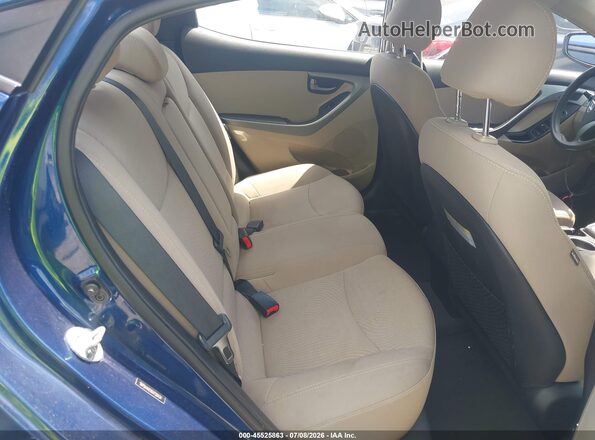 5NPDH4AE9GH730434 2016 HYUNDAI ELANTRA Blue VIN კოდის სტიკერის ხედი
