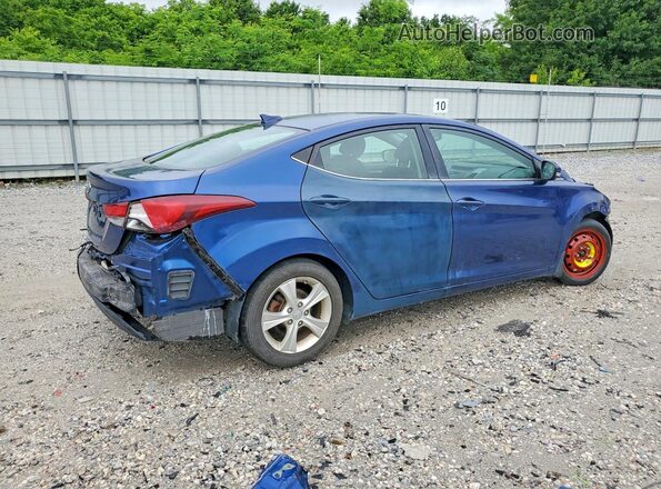 5NPDH4AE9GH733012 2016 HYUNDAI ELANTRA Blue უკანა მარჯვენა