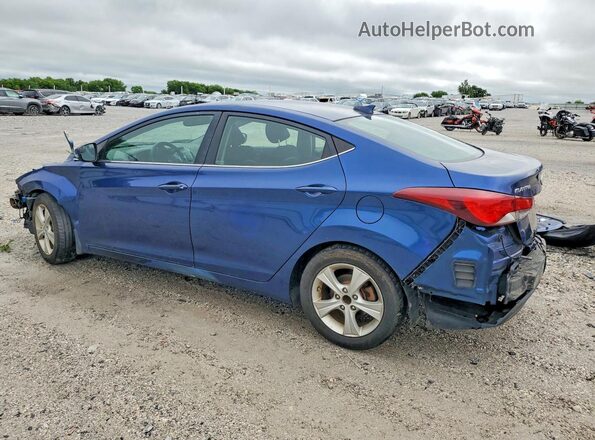 5NPDH4AE9GH733012 2016 HYUNDAI ELANTRA Blue უკანა მარცხენა