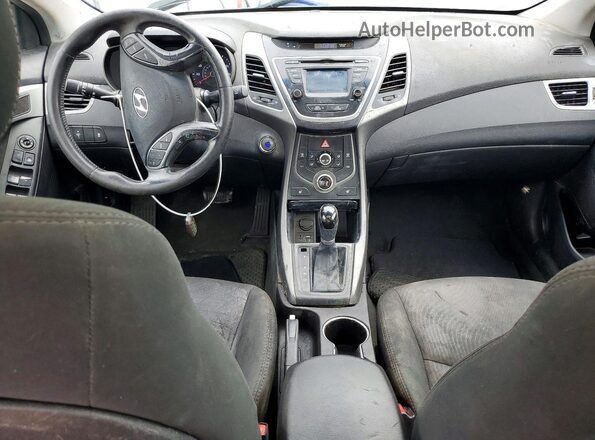 5NPDH4AE9GH733012 2016 HYUNDAI ELANTRA Blue წინა პანელის ხედი