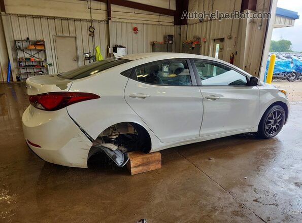 5NPDH4AE9GH736461 2016 HYUNDAI ELANTRA White Trasero derecho