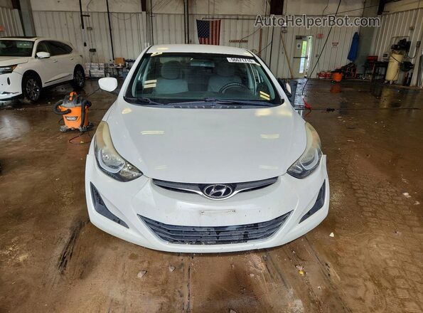 5NPDH4AE9GH736461 2016 HYUNDAI ELANTRA White Vista frontal