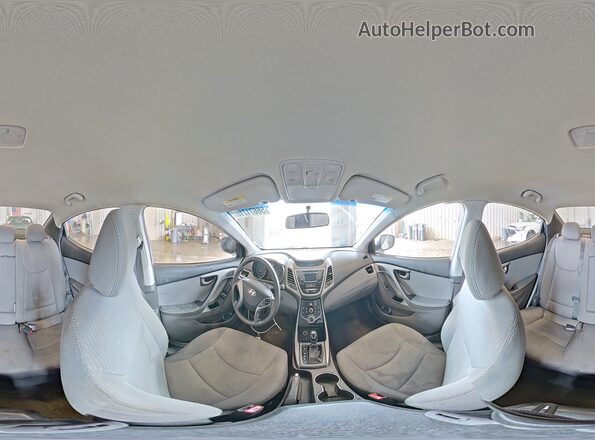 5NPDH4AE9GH736461 2016 HYUNDAI ELANTRA White Vista interior de 360 grados