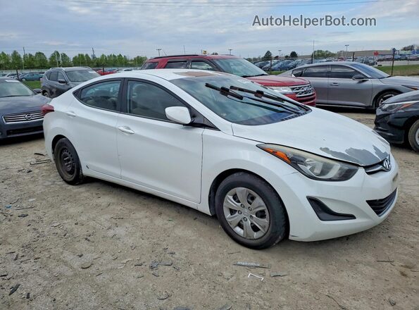 5NPDH4AE9GH748562 2016 HYUNDAI ELANTRA White Front right