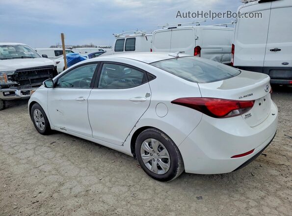 5NPDH4AE9GH748562 2016 HYUNDAI ELANTRA White Rear left