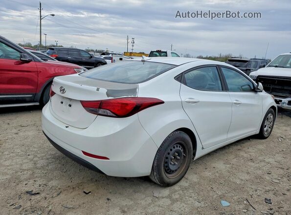 5NPDH4AE9GH748562 2016 HYUNDAI ELANTRA White Rear right