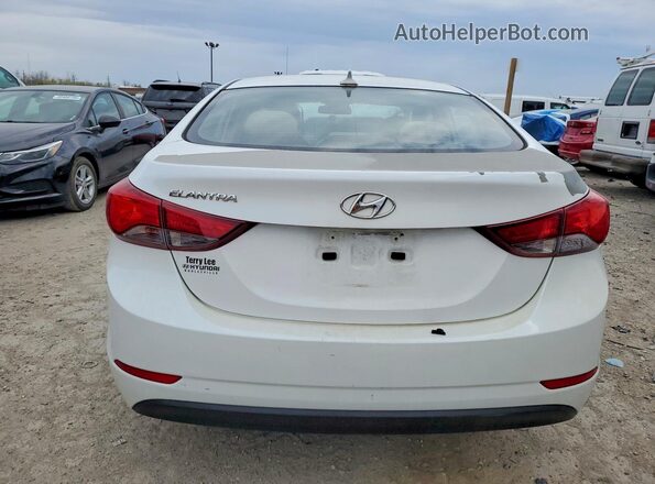 5NPDH4AE9GH748562 2016 HYUNDAI ELANTRA White Rear view