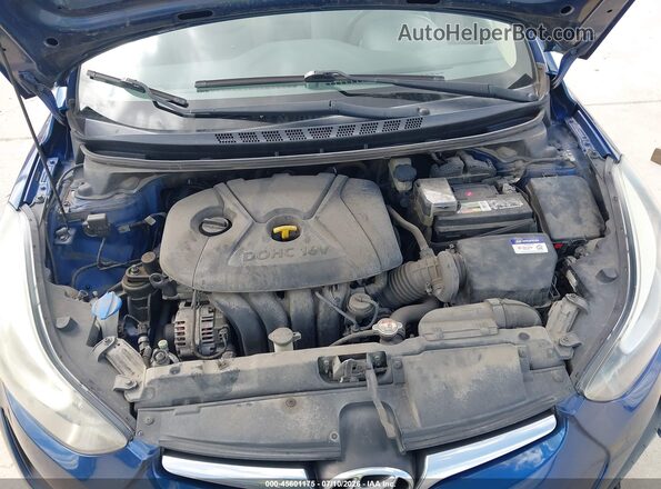 5NPDH4AE9GH749663 2016 HYUNDAI ELANTRA Blue Vista trasera
