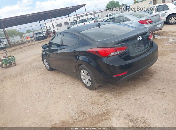 5NPDH4AE9GH758380 2016 HYUNDAI ELANTRA Black Задня ліва чверть