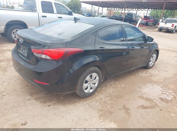 5NPDH4AE9GH758380 2016 HYUNDAI ELANTRA Black Задня права чверть