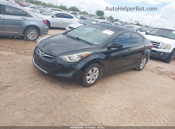 5NPDH4AE9GH758380 2016 HYUNDAI ELANTRA Black Передня ліва чверть
