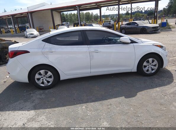 5NPDH4AE9GH765863 2016 HYUNDAI ELANTRA White Задня права чверть