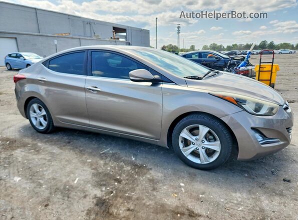 5NPDH4AE9GH777771 2016 HYUNDAI ELANTRA Beige Front right