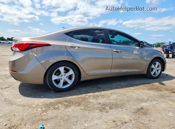 5NPDH4AE9GH777771 2016 HYUNDAI ELANTRA Beige Rear right
