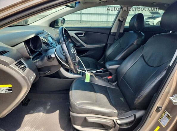 5NPDH4AE9GH777771 2016 HYUNDAI ELANTRA Beige Front interior view