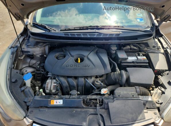 5NPDH4AE9GH777771 2016 HYUNDAI ELANTRA Beige Rear interior view