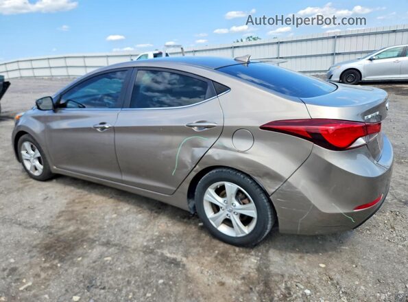 5NPDH4AE9GH777771 2016 HYUNDAI ELANTRA Beige Rear left