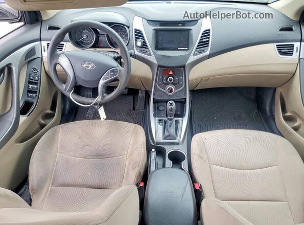 5NPDH4AE9GH780072 2016 HYUNDAI ELANTRA Blue Dashboard view