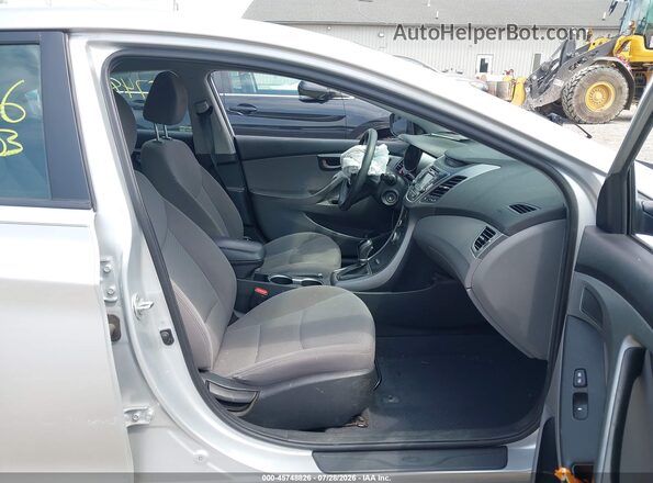 5NPDH4AE9GH787944 2016 HYUNDAI ELANTRA Silver Widok wnętrza z przodu