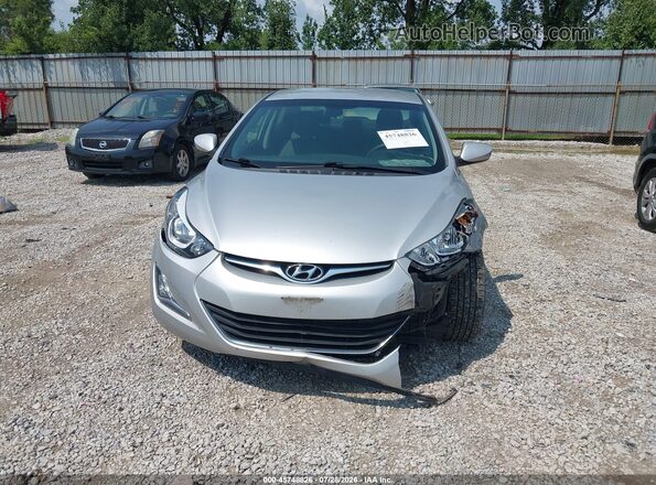 5NPDH4AE9GH787944 2016 HYUNDAI ELANTRA Silver Widok z przodu