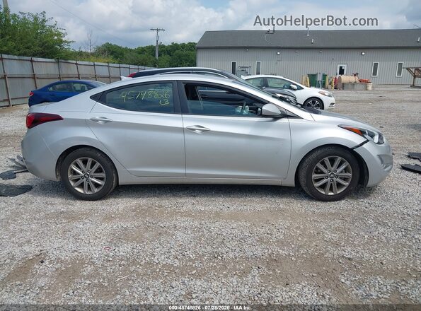 5NPDH4AE9GH787944 2016 HYUNDAI ELANTRA Silver Widok wnętrza 360 stopni