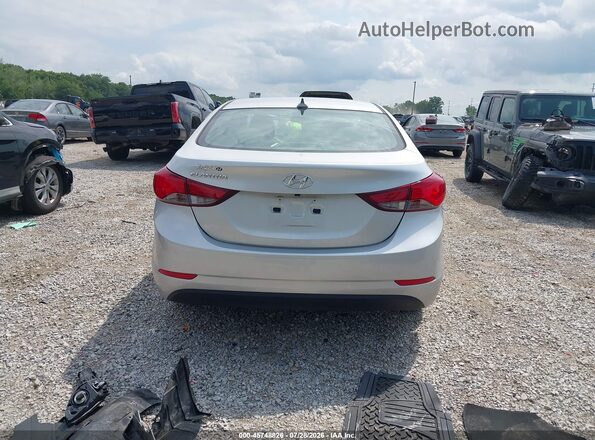 5NPDH4AE9GH787944 2016 HYUNDAI ELANTRA Silver 