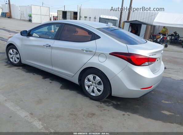 5NPDH4AE9GH789547 2016 HYUNDAI ELANTRA Silver Հետևի ձախ