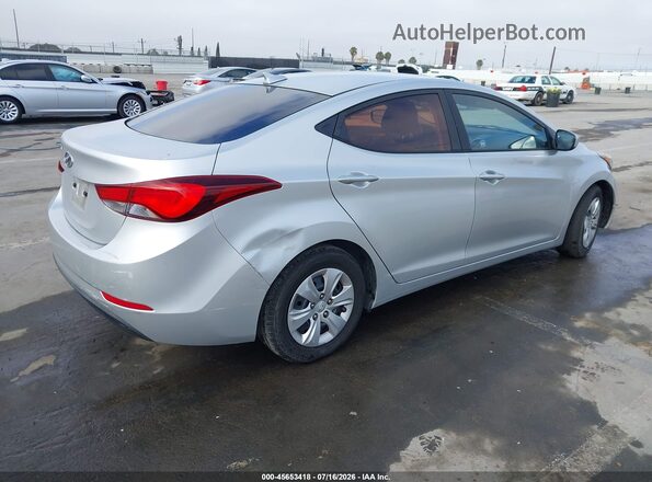 5NPDH4AE9GH789547 2016 HYUNDAI ELANTRA Silver Հետևի աջ