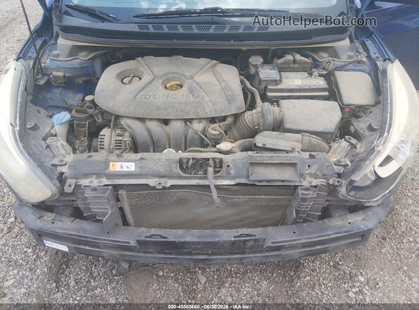 5NPDH4AE9GH793890 2016 HYUNDAI ELANTRA Blue Вид ззаду