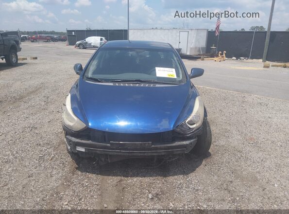 5NPDH4AE9GH793890 2016 HYUNDAI ELANTRA Blue Вид задньої частини салону