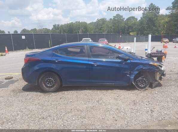 5NPDH4AE9GH793890 2016 HYUNDAI ELANTRA Blue Панорамний вид салону 360°