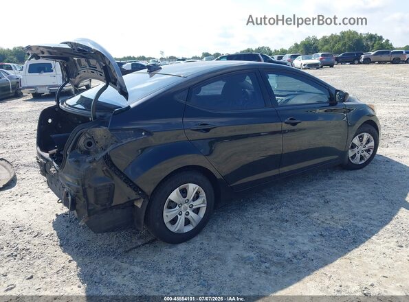 5NPDH4AE9GH796160 2016 HYUNDAI ELANTRA Black Հետևի աջ