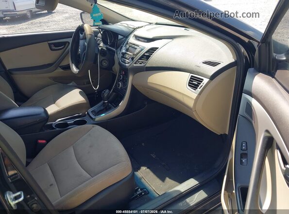 5NPDH4AE9GH796160 2016 HYUNDAI ELANTRA Black Սալոնի դիմացի տեսք