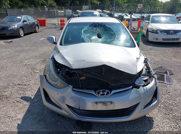 5NPDH4AE9GH797132 2016 HYUNDAI ELANTRA Silver Vista del cuadro de instrumentos