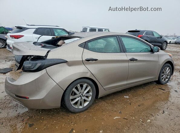 5NPDH4AEXGH655176 2016 HYUNDAI ELANTRA Tan Հետևի աջ