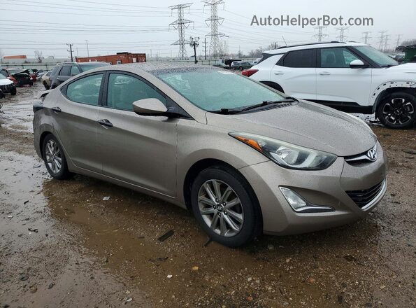 5NPDH4AEXGH655176 2016 HYUNDAI ELANTRA Tan Առջևի աջ