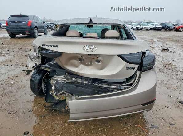 5NPDH4AEXGH655176 2016 HYUNDAI ELANTRA Tan Հետևի տեսք