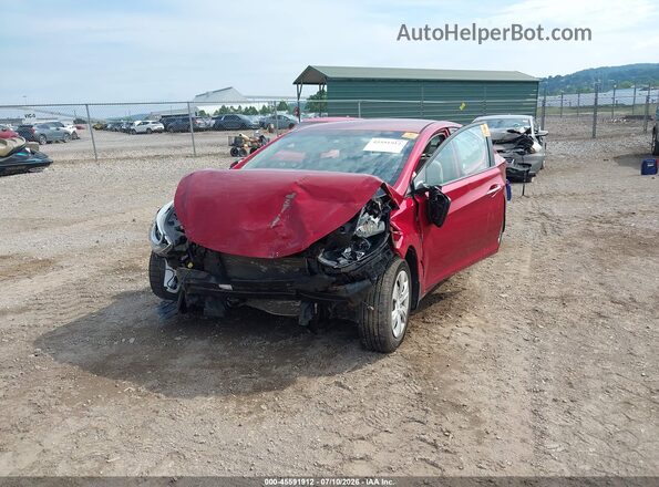 5NPDH4AEXGH665254 2016 HYUNDAI ELANTRA Red Передня ліва чверть