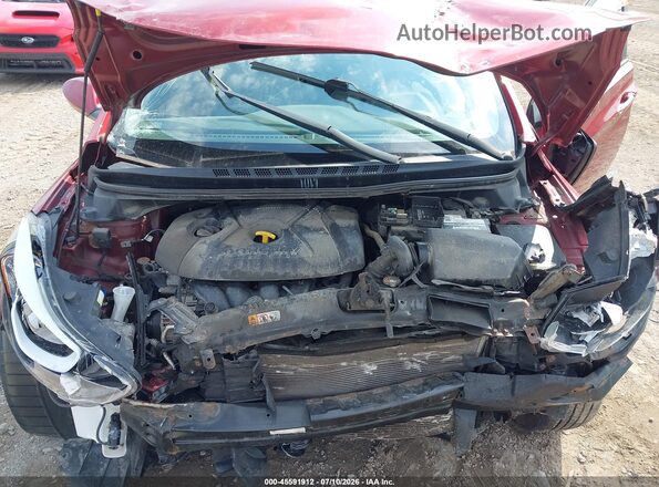 5NPDH4AEXGH665254 2016 HYUNDAI ELANTRA Red Вид ззаду
