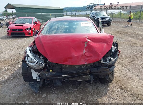 5NPDH4AEXGH665254 2016 HYUNDAI ELANTRA Red Вид спереду