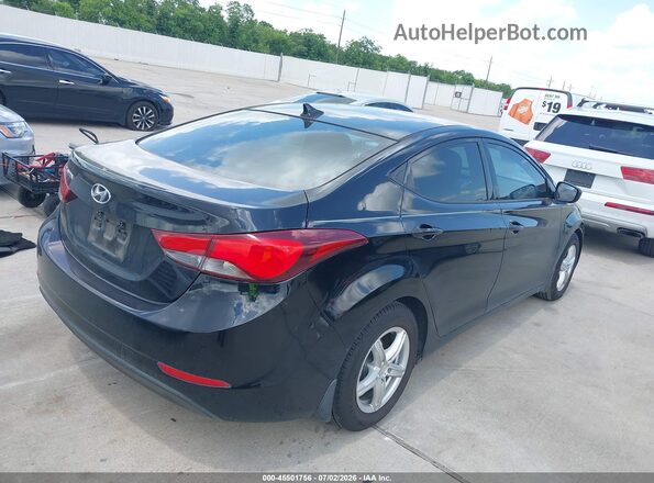 5NPDH4AEXGH668526 2016 HYUNDAI ELANTRA Черный Задняя правая четверть