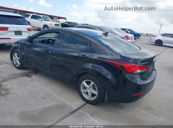 5NPDH4AEXGH668526 2016 HYUNDAI ELANTRA Черный Задняя левая четверть