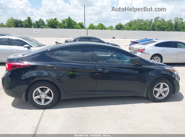 5NPDH4AEXGH668526 2016 HYUNDAI ELANTRA Черный Вид щитка приборов