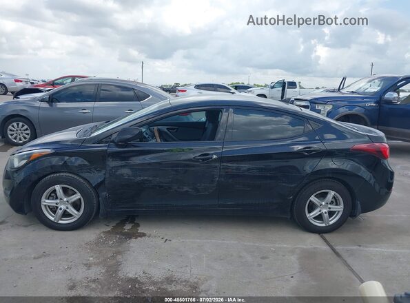 5NPDH4AEXGH668526 2016 HYUNDAI ELANTRA Черный Вид задней части салона